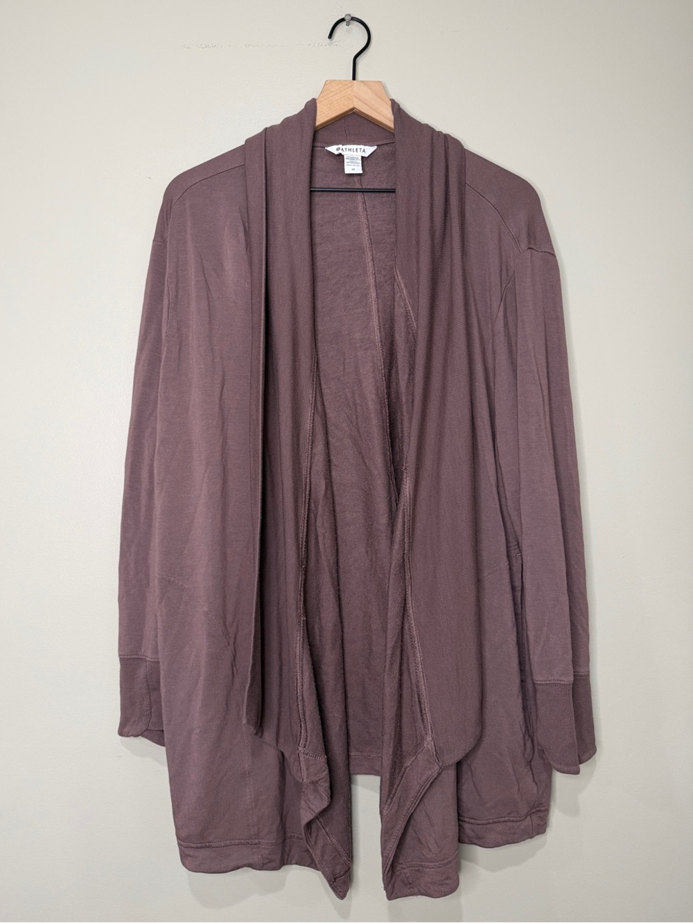 Athleta Pranayama Restore Rib Wrap purpleish brown 1X